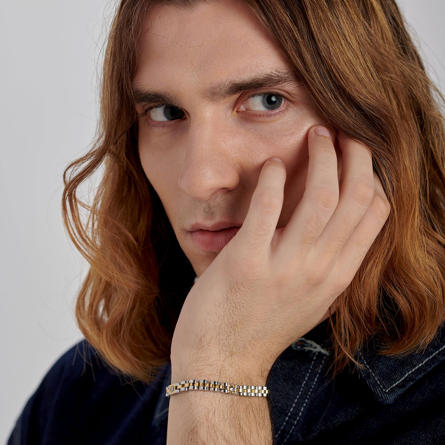 Bracciale Uomo Brosway Riptide Acciaio Pvd Oro con Elementi Vite