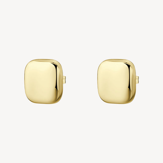 Orecchini a Lobo Brosway Muse Pvd Oro Quadrati