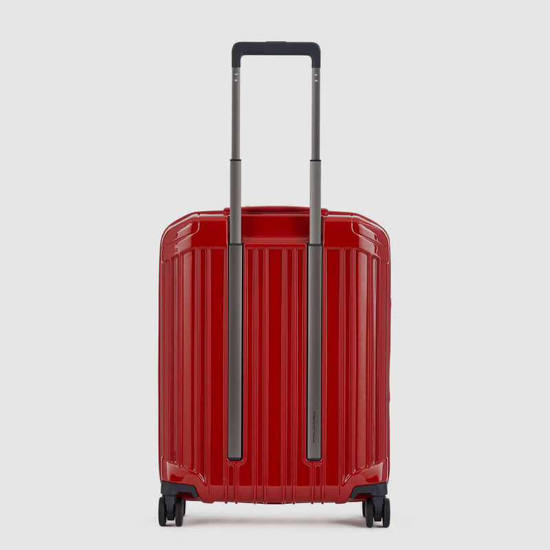 Trolley Piquadro Rigido Da Cabina 4 Ruote In Policarbonato Rosso