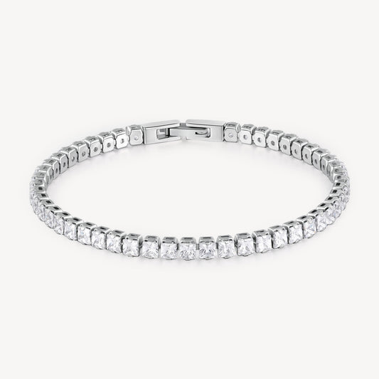 Bracciale Brosway Avantgarde Tennis In Acciaio Con Cristalli Quadrati