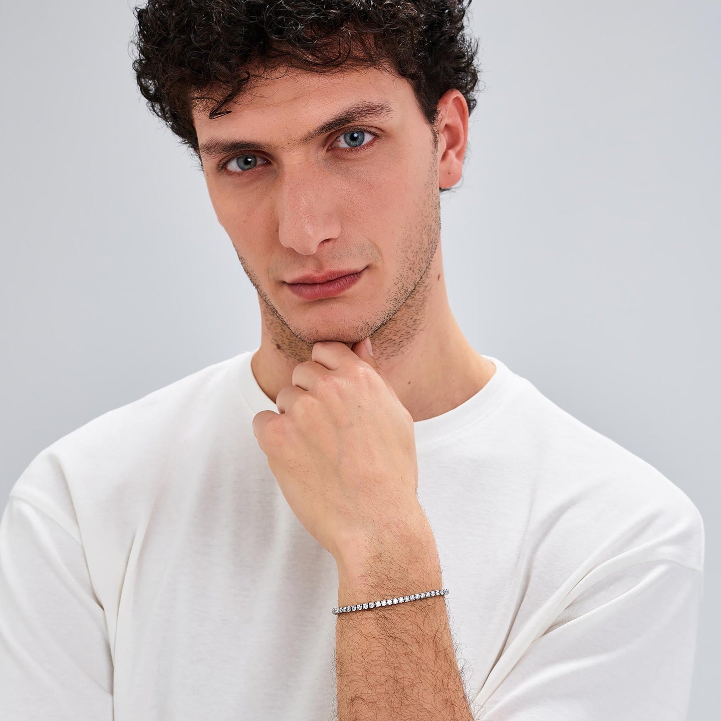 Bracciale Tennis Uomo Brosway Avantgarde Acciaio Cristalli