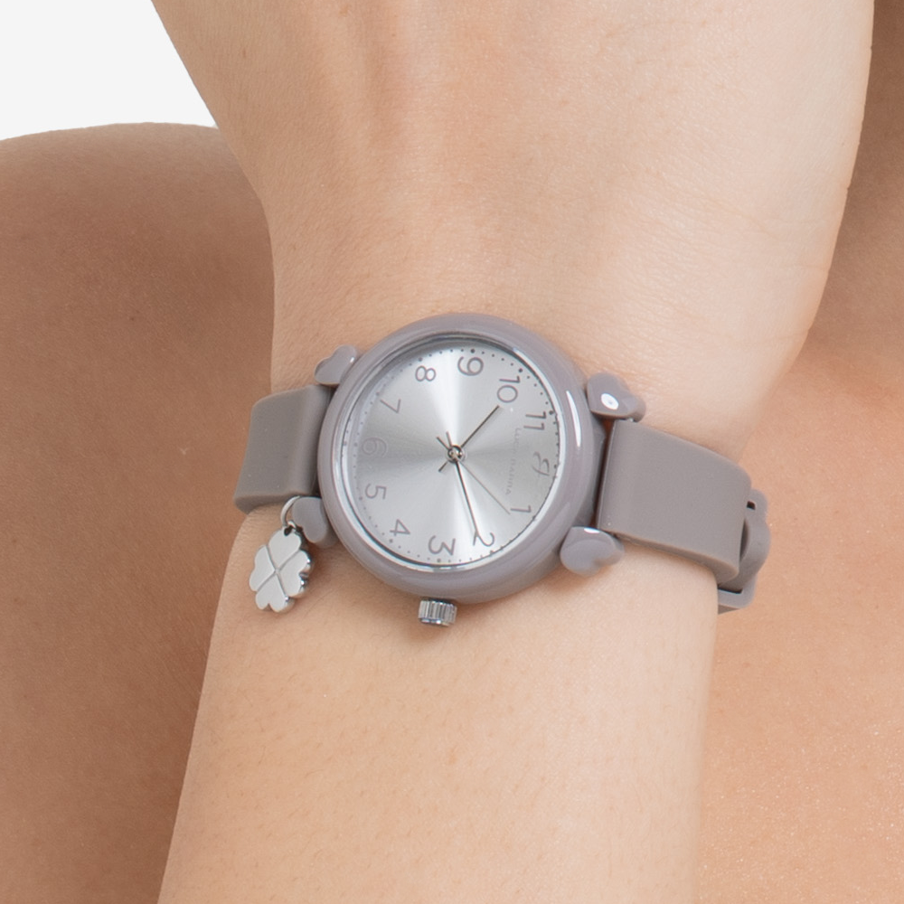 Orologio Donna Luca Barra Grigio Charm Quadrifoglio