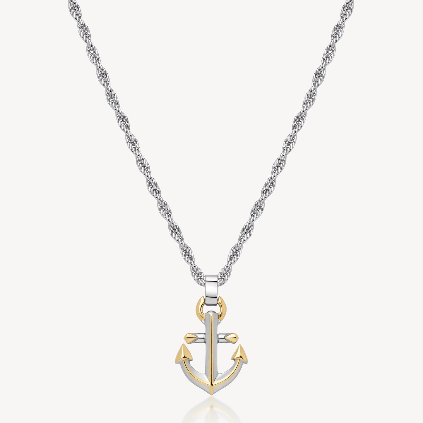 Collana Uomo Brosway Seawolf Fune Acciaio Pendente Ancora Pvd Oro
