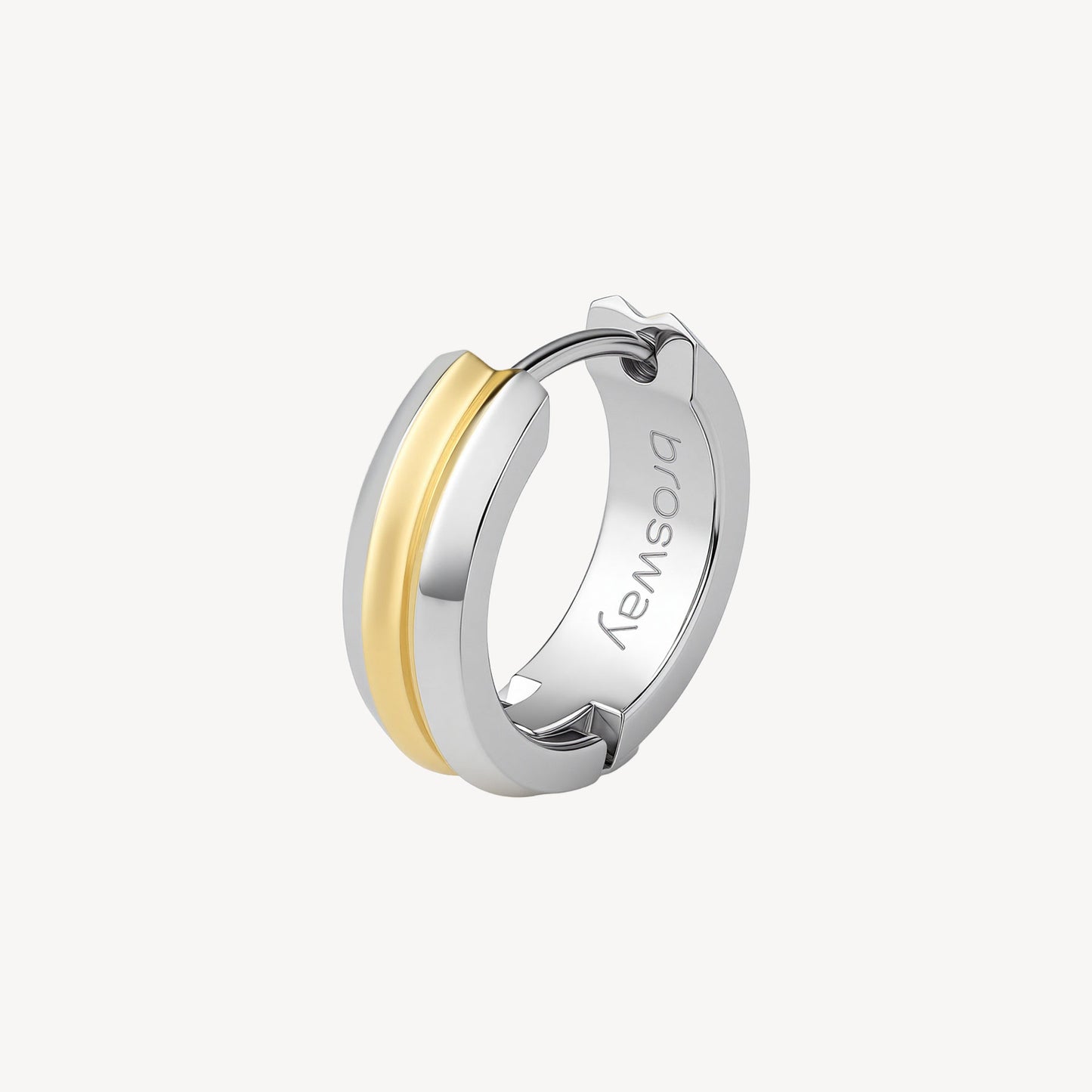Monorecchino Boccola Brosway Seawolf Acciaio Filo Pvd Oro