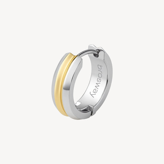Monorecchino Boccola Brosway Seawolf Acciaio Filo Pvd Oro