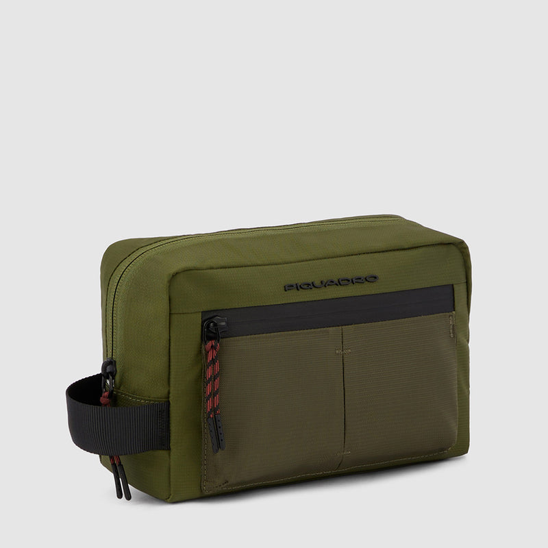 Beauty Piquadro Case in Nylon Verde