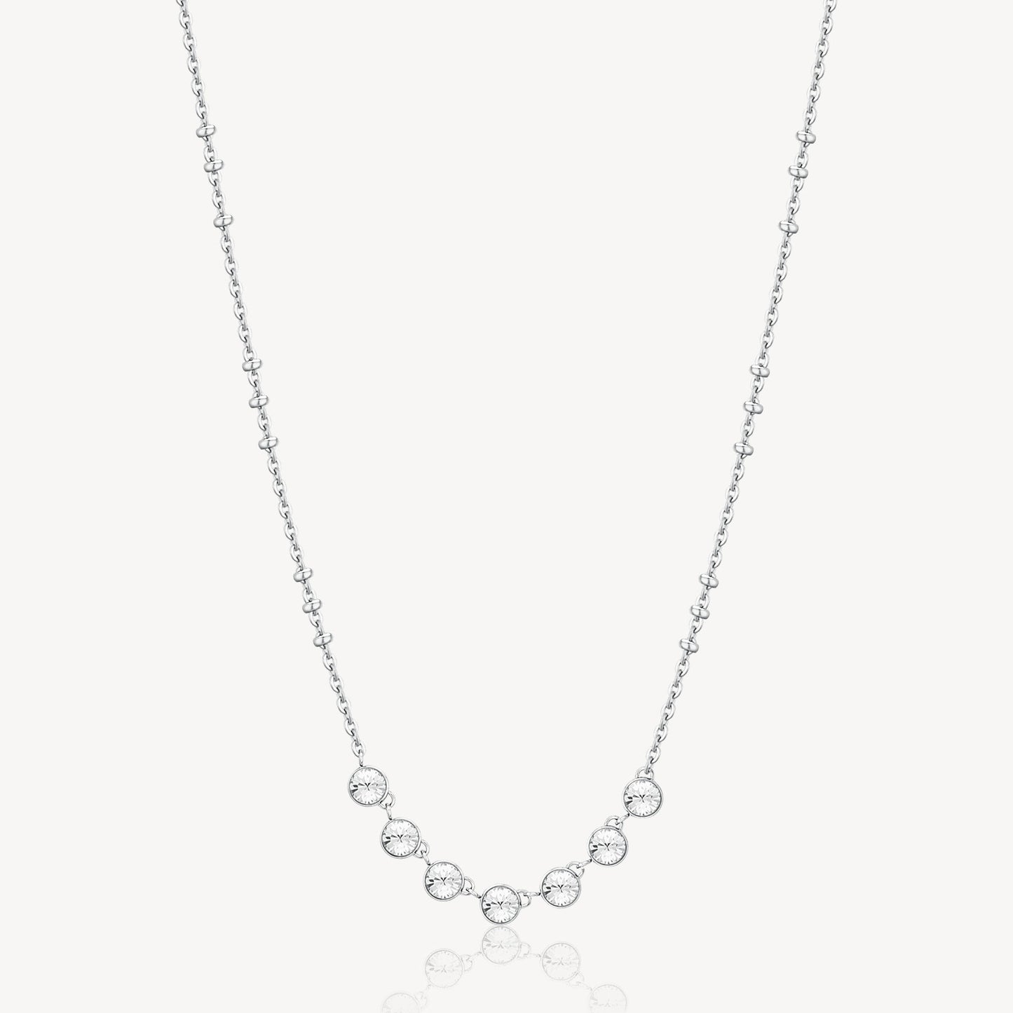 Collana Brosway Symphonia In Acciaio Con 7 Cristalli