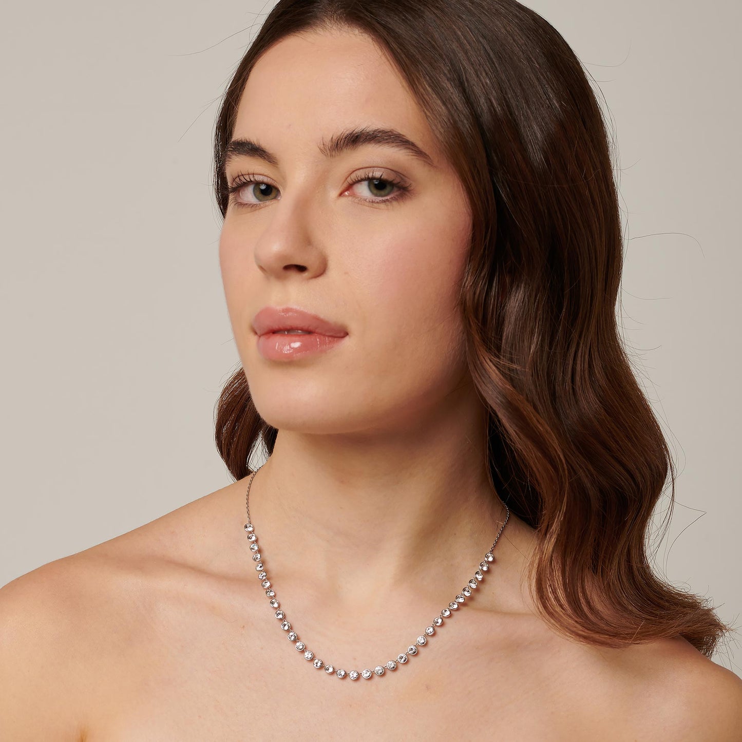 Collana Brosway Symphonia Acciaio con Cristalli