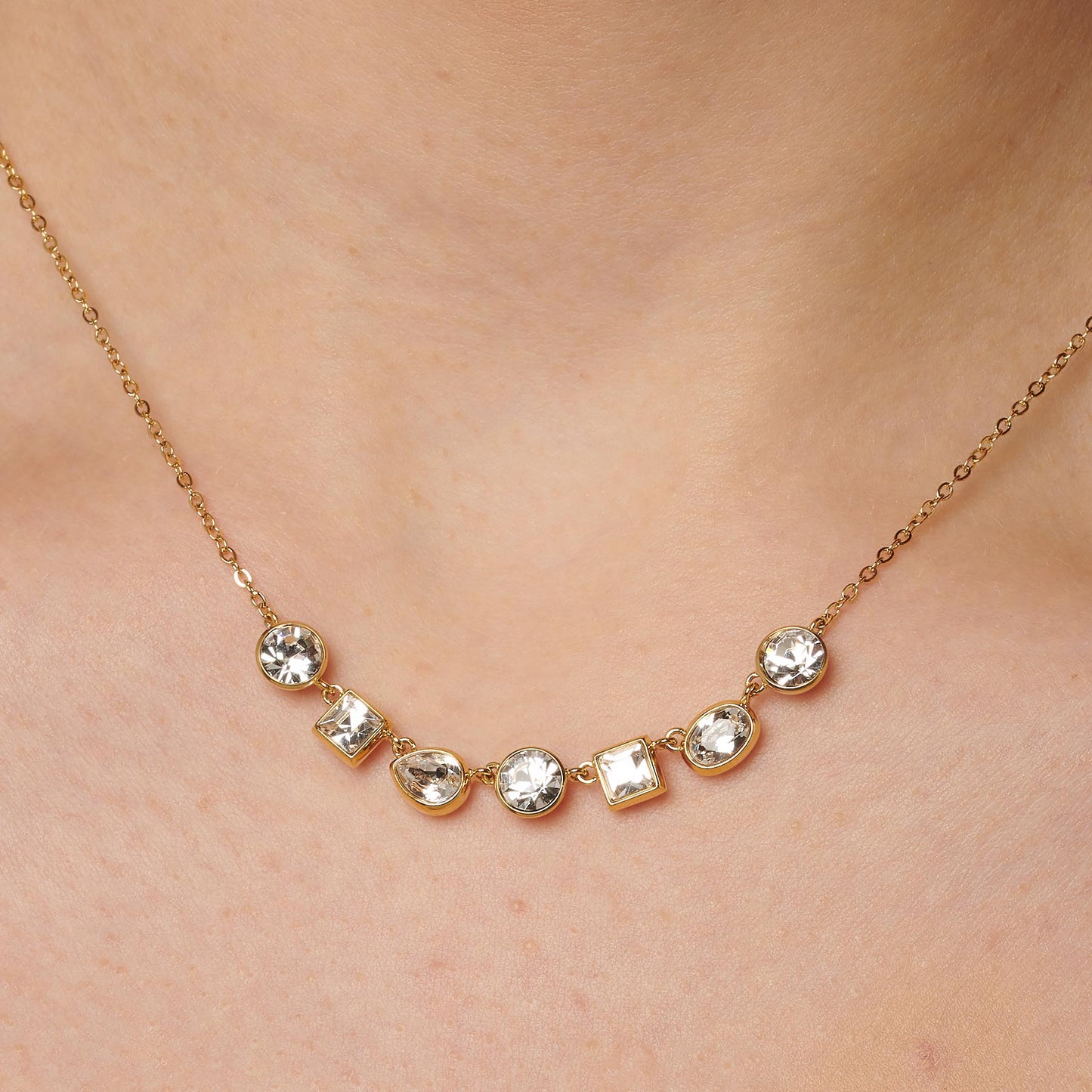 Collana Brosway Symphonia Pvd Oro Con Cristalli