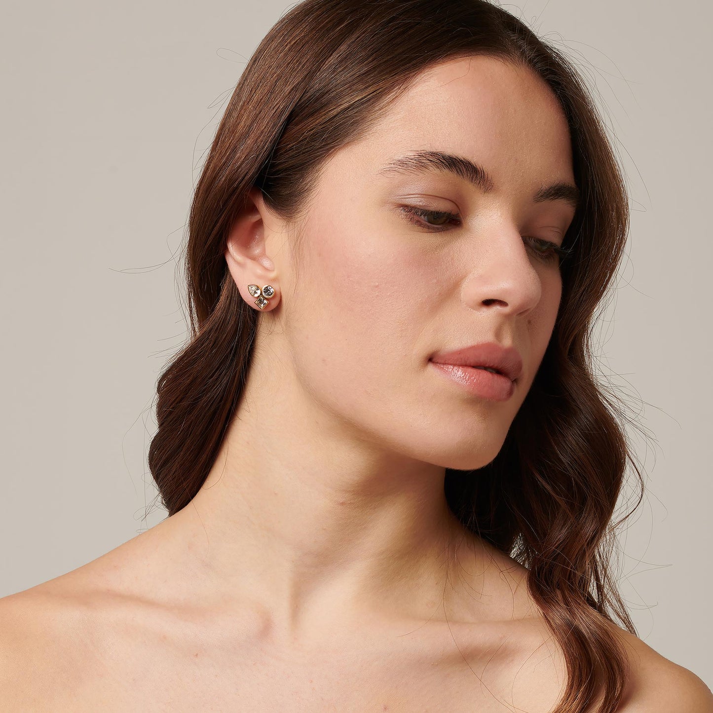 Orecchini Brosway Symphonia Lobo Pvd Oro Con Cristalli