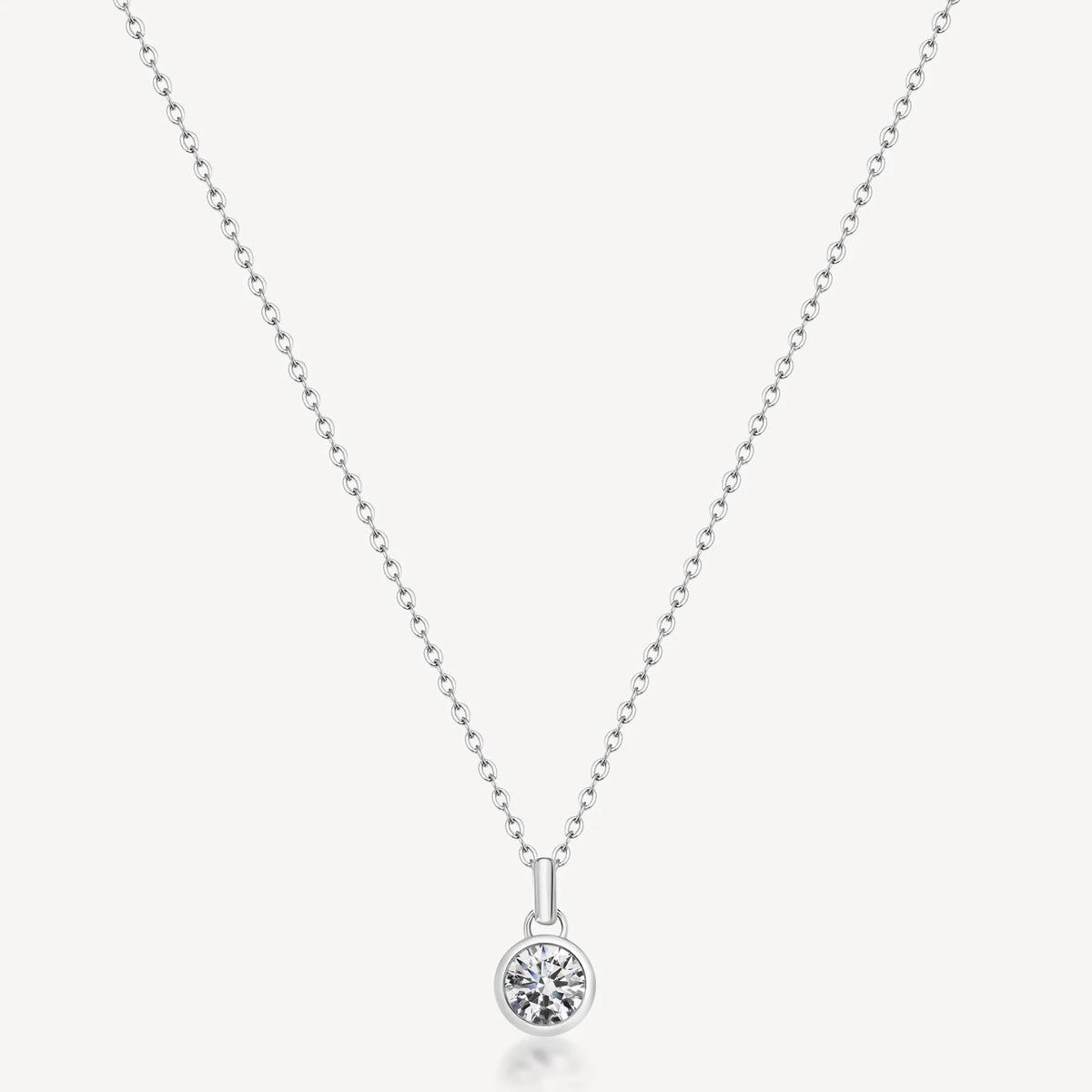 Collana Brosway Symphonia Acciaio Con Pendente Cristallo Tondo