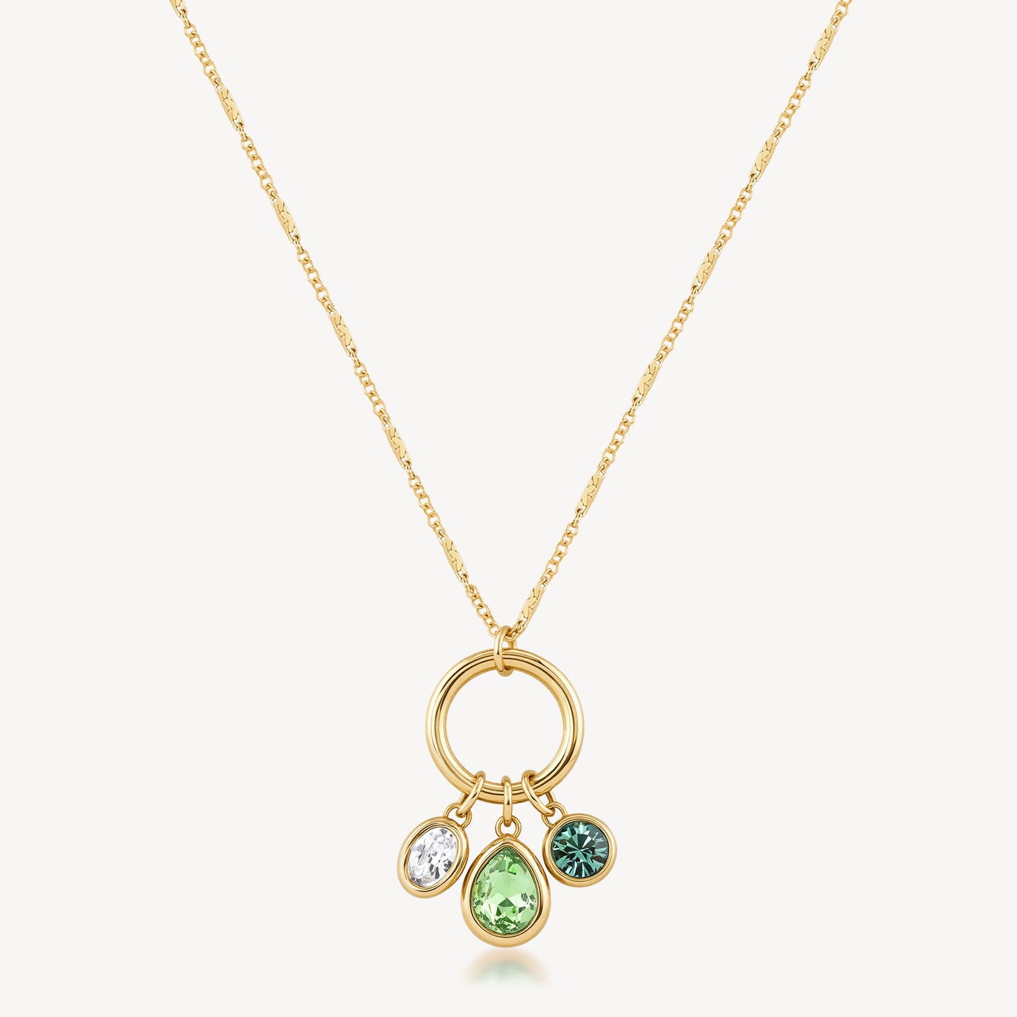 Collana Brosway Symphonia Pvd Oro con Pendente 3 Charms Cristalli