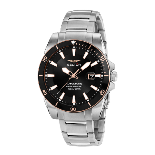 Orologio Sector 450 Automatico 41 mm Braccialato Nero