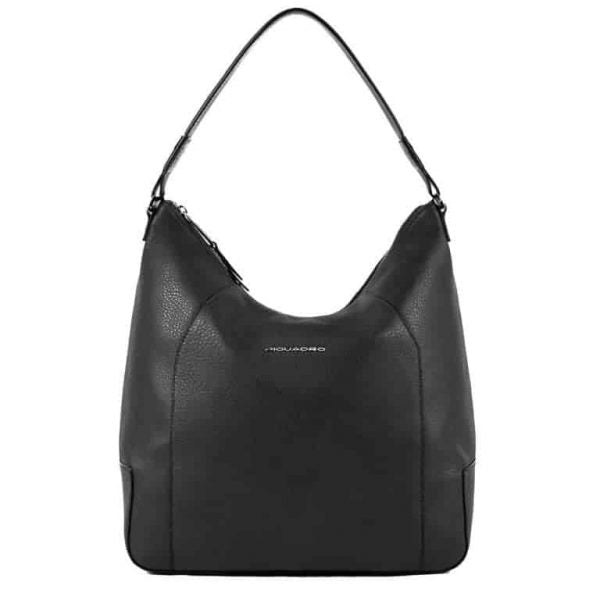 Borse Piquadro Borsa Donna Shopping Bag In Pelle Nera