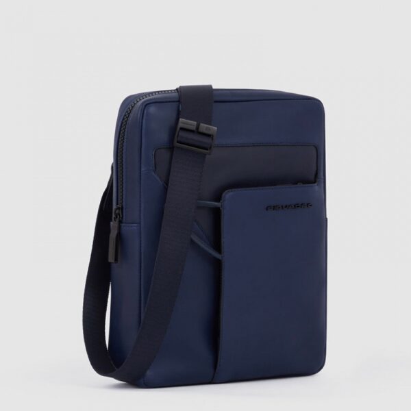 Borselli Piquadro Borsello Porta Ipad In Pelle Blu