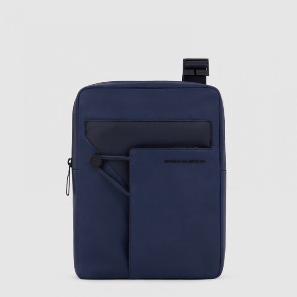 Borselli Piquadro Borsello Porta Ipad In Pelle Blu