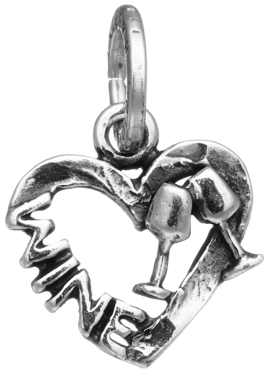 Charm Giovanni Raspini Charms Cuore Wine Argento 925