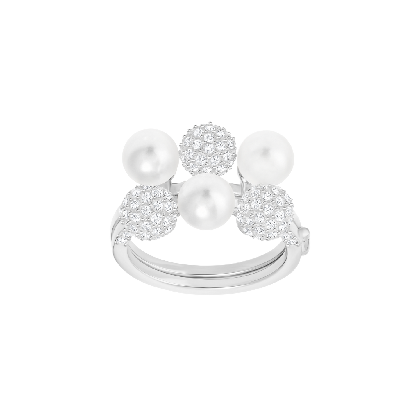 Set 2 anelli Swarovski Fundamental - Misura 55