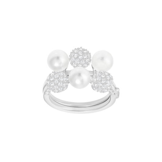 Set 2 anelli Swarovski Fundamental - Misura 55