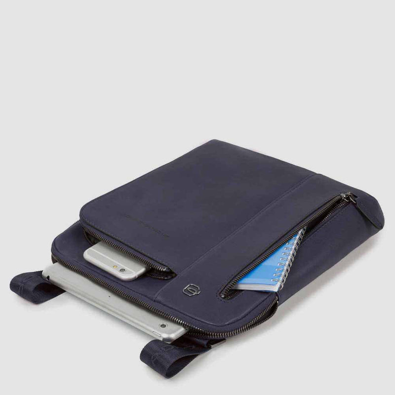 Borselli Piquadro Borsello Porta Ipad In Pelle Blu