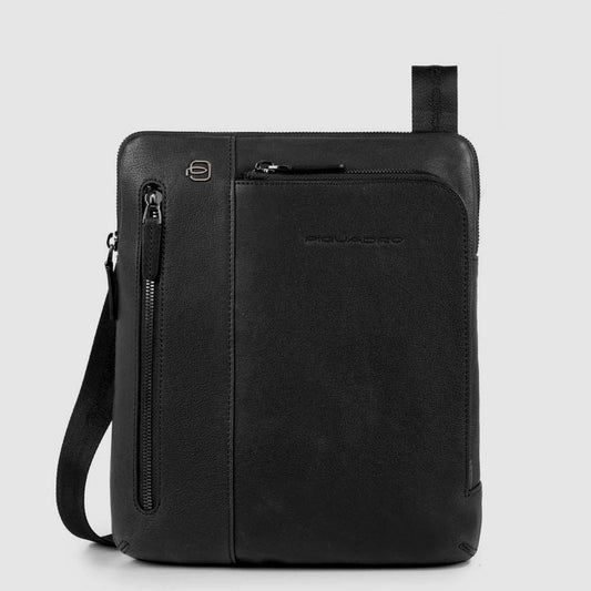 Borselli Piquadro Borsello Porta Ipad in Pelle Nera