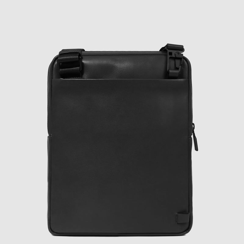 Borselli Piquadro Borsello Grande Porta Ipad Tasca Frontale Pelle Nera