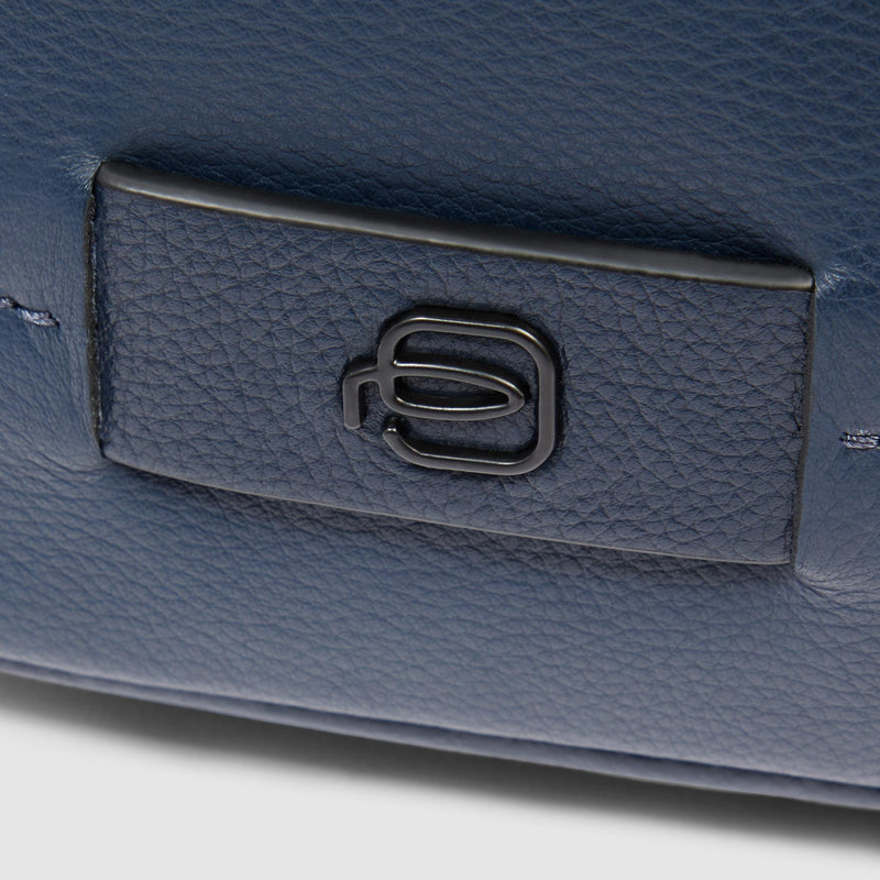 Borselli Piquadro Borsello Porta Ipad Tasca Laterale Pelle Blu