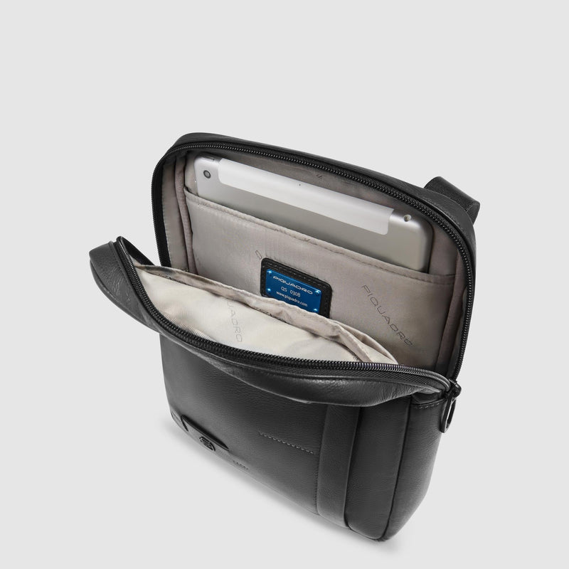 Borselli Piquadro Borsello Porta Ipad Tasca Laterale Pelle Nera