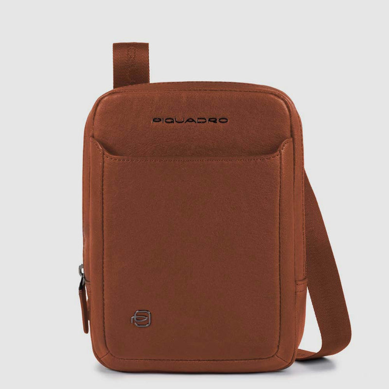 Borselli Piquadro Borsello Mini Porta Ipad In Pelle Cuoio Scuro
