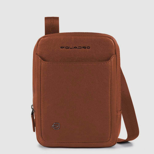 Borselli Piquadro Borsello Mini Porta Ipad In Pelle Cuoio Scuro