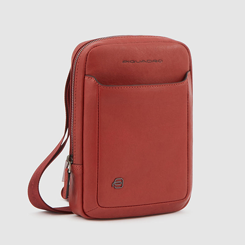 Borselli Piquadro Borsello Mini Porta Ipad In Pelle Rossa