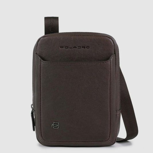 Borselli Piquadro Borsello Mini Porta Ipad In Pelle Color Testa Di Moro