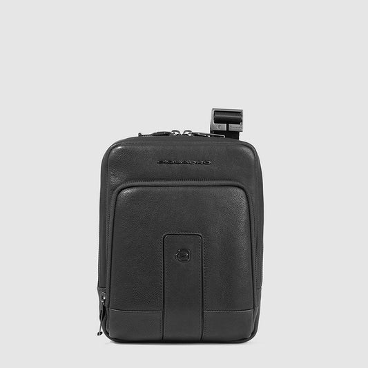 Borselli Piquadro Borsello Piccolo Porta Ipad In Pelle Martellata Nera