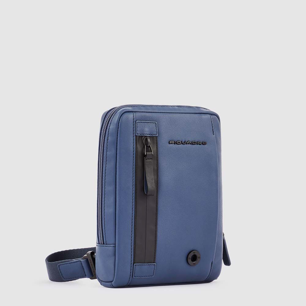 Borselli Piquadro Borsello Piccolo Porta Ipad Mini Pelle Blu