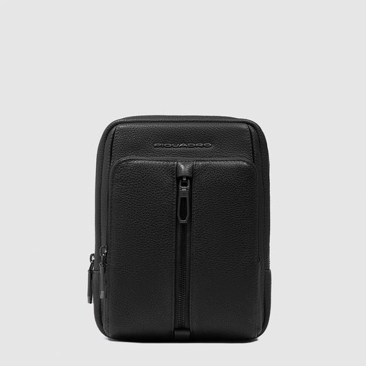 Borselli Piquadro Borsello Piccolo Porta Ipad Doppia Tasca Pelle Nera