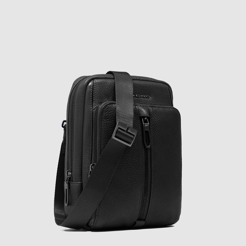 Borselli Piquadro Borsello Piccolo Porta Ipad Doppia Tasca Pelle Nera