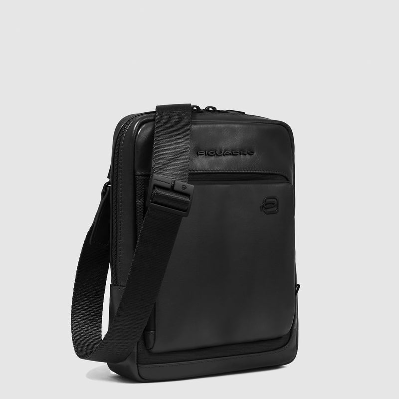 Borselli Piquadro Borsello Piccolo Porta Ipad Tasca Frontale Pelle Nera