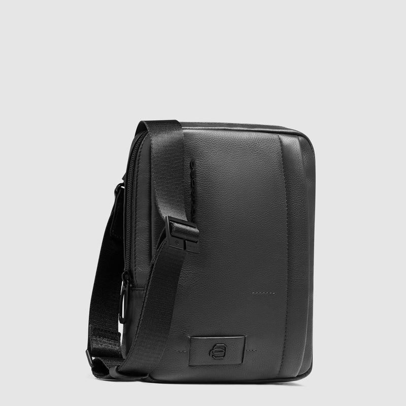 Borselli Piquadro Borsello Porta Ipad Mini Tasca Frontale Posteriore Pelle Nera