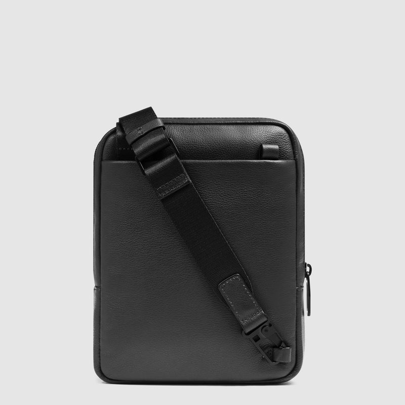Borselli Piquadro Borsello Porta Ipad Mini Tasca Frontale Posteriore Pelle Nera