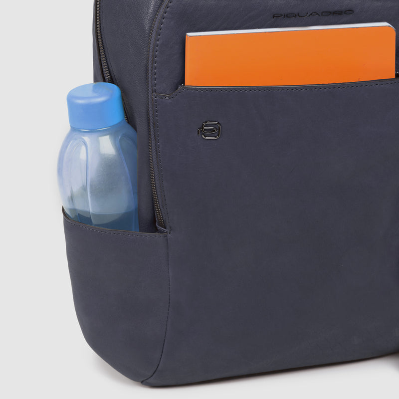 Zaini Piquadro Zaino Porta Computer E Ipad Con Connequ In Pelle Blu