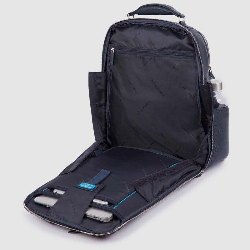 Zaini Piquadro Zaino Grande Porta Pc Ipad In Pelle Nera