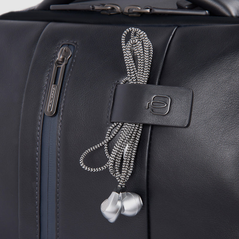 Zaini Piquadro Zaino Grande Porta Pc Ipad In Pelle Blu