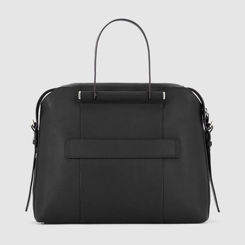 Borse Lavoro Piquadro Borsa Donna Porta Pc Ipad In Pelle Nera