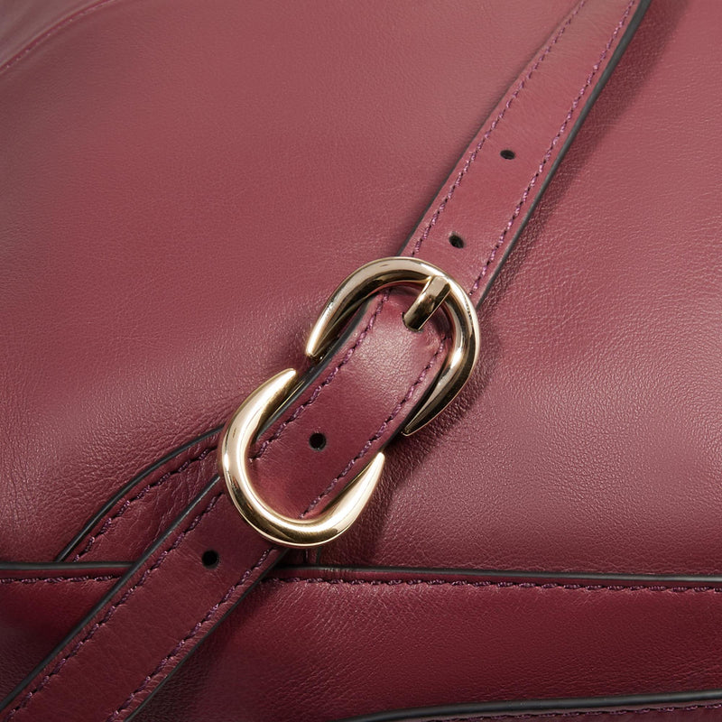 Zaino Piquadro Donna Porta Pc Ipad Doppio Scomparto Tasca Frontale Pelle Borgogna