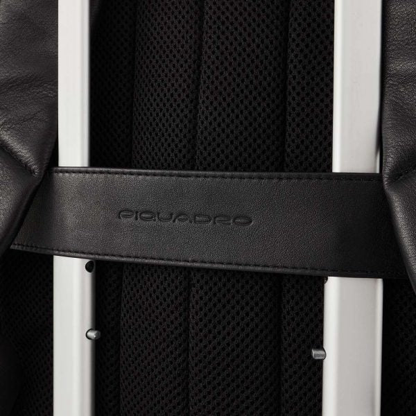 Zaini Piquadro Zaino Porta Pc Ipad In Pelle Nera