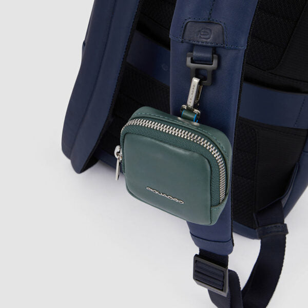 Zaini Piquadro Zaino Porta Pc Ipad In Pelle Verde
