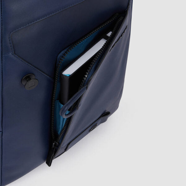 Zaini Piquadro Zaino Porta Pc Ipad In Pelle Verde