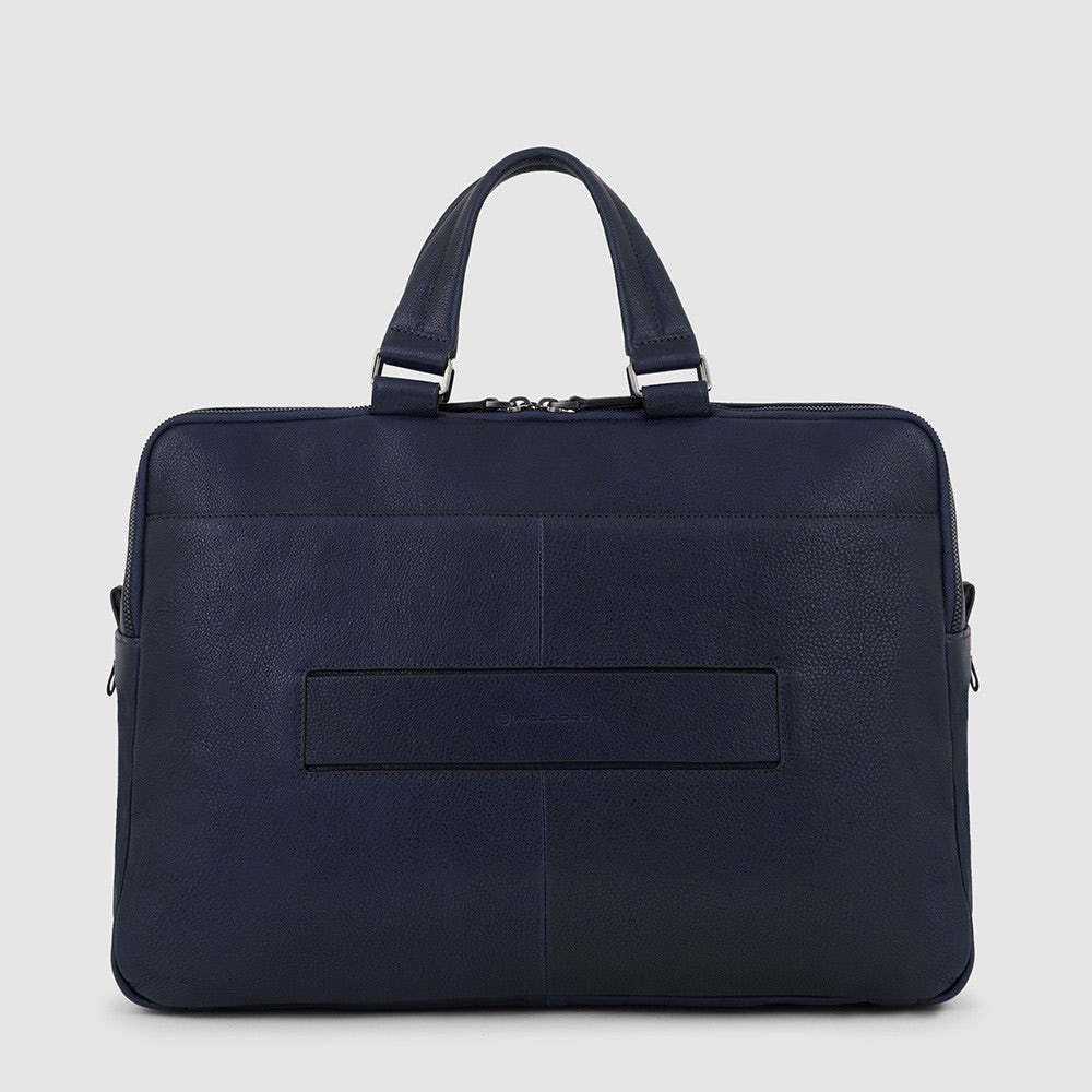 Borse Lavoro Piquadro Borsa Due Manici Porta Pc Ipad Pelle Blu