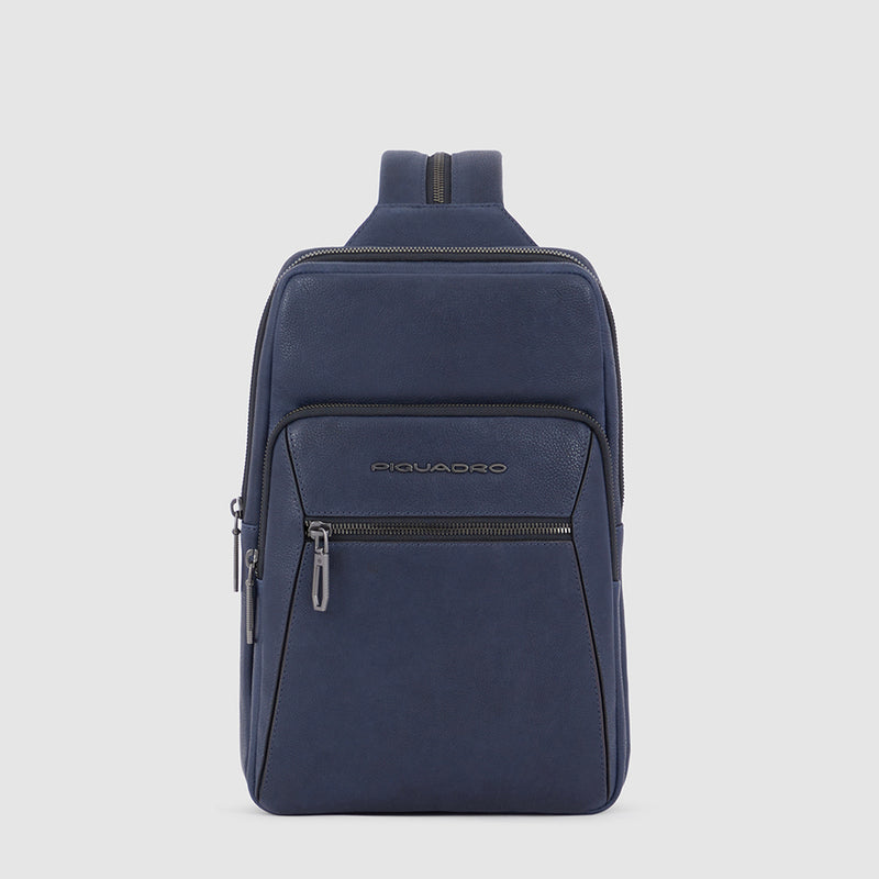 Monospalla Piquadro Porta Ipad In Pelle Blu