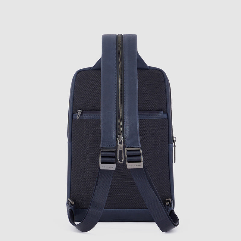 Monospalla Piquadro Porta Ipad In Pelle Blu